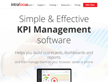 Tablet Screenshot of intrafocus.com